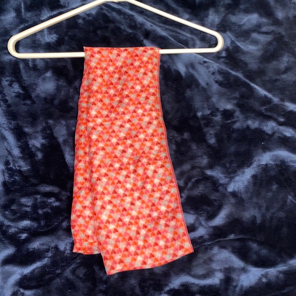 Valentine’s Day Infinity Scarf Red, Pink, White Grey Circular Scarf. NWOT EC OS - Picture 8 of 9